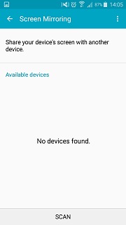 I'm trying to connect my phone/tablet to my TV but it says 'no device