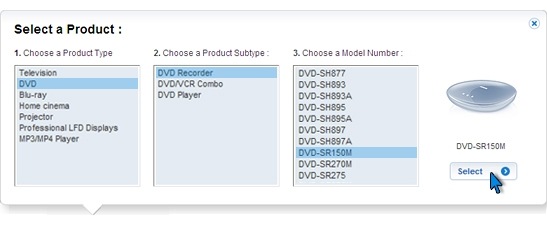 DVD Recorder: How do I control my TV with the remote control of my Samsung DVD recorder?