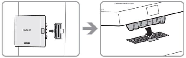 How do I install my Evolution Kit on my ES7000 or ES8000 TV?