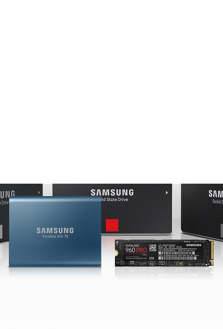 Samsung Solid State Drives - Portable SSD T3, NVMe M.2 SSD, SSD 850 PRO, SSD 750 EVO,