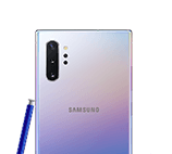 Back view of the Samsung Galaxy Note10 smartphone