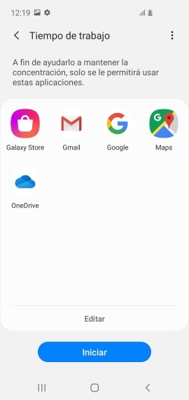 You will be able to view all apps that can be accessed while that particular Focus Mode is enabled, if you're happy with your choice select Start to enable Focus Mode
