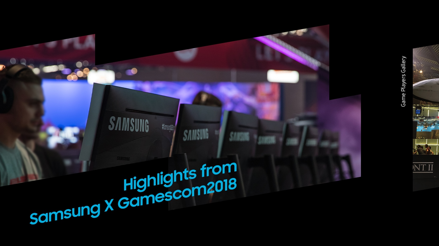 Samsung and Gamescom 2017 À l'endroit où Highlight de Samsung X Gamescom 2018 a vu plusieurs personnes se servir du moniteur de jeu et filmer les personnes qu'elles rencontraient, et le journaliste a rendu compte de la situation