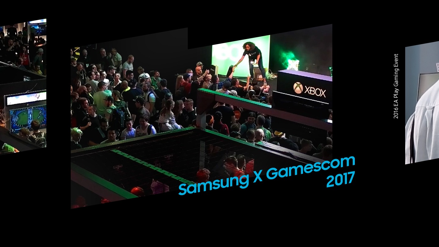 Samsung et Gamescome 2017 À l’endroit où Highlight de Samsung X Gamescom 2017 a vu le jour, plusieurs personnes font du cosplay pour les personnages du jeu et interrogent le moniteur de jeu samsung. La plupart des utilisateurs du moniteur disent que c'est un bon moniteur et louent le moniteur de jeu Samsung