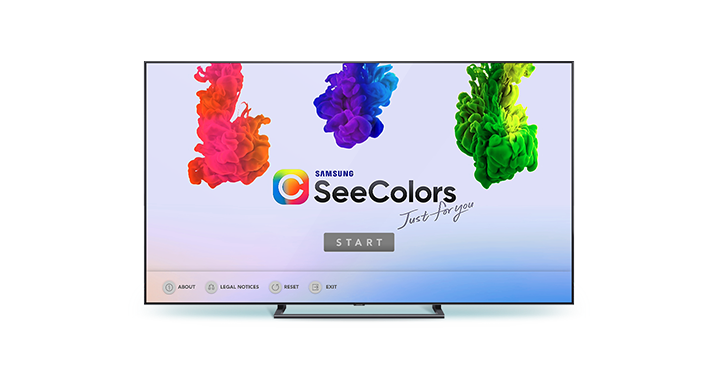QLED TV에서 See Colors 기능이 적용된 화면입니다.