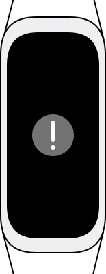 exclamation mark appeared on Galaxy Fit