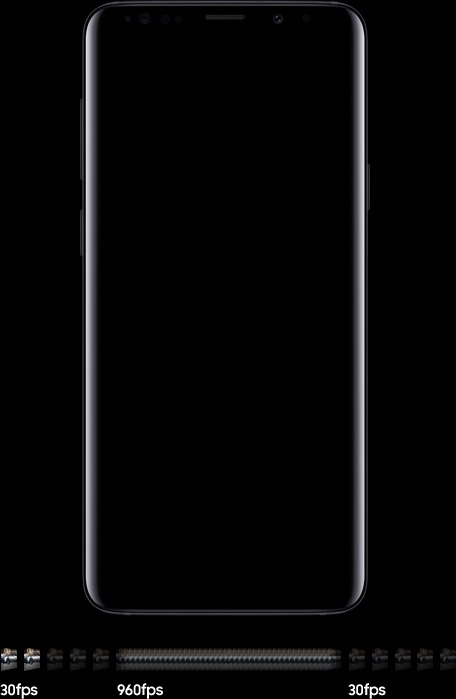 Galaxy S9 hoặc S9+ với video Quay Siêu Chậm được quay bằng Galaxy S9 hoặc S9+ trên màn hình