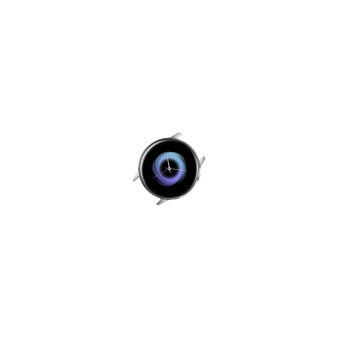 Silver color watch face