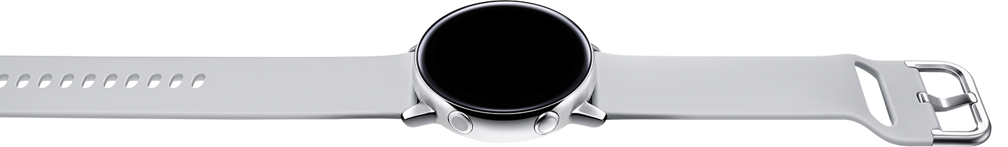 Galaxy Watch Active is charged quickly when placed on a wireless rechargeable battery pack.