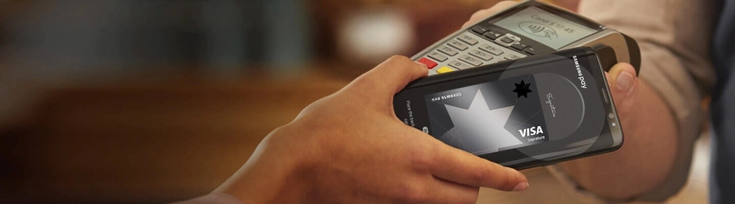 Purchase made with Samsung Pay mobile wallet