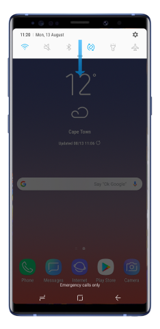 Notification panel