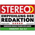 * Stereo, Empfehlung, Gut (2.2), Ausgabe 06/2024, HW-LS60D, Einzeltest.