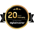 20-year warranty on the motor