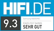 Hifi.de, Sehr Gut (9,2), https://hifi.de, 04.04.23, GQ55S90C, Einzeltest.