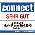 * connect, sehr gut, Ausgabe April 2024, zum Samsung Music Frame HW-LS60D, Einzeltest.