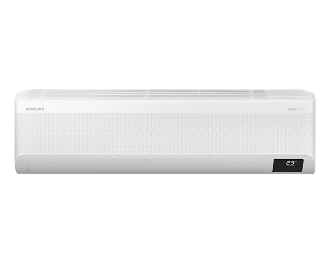 See the front in white of Samsung WindFree™ Deluxe, 2.0 HP Air Conditioner 2022 (F-AR1-8BYFAMWK) & explore everything about aircon inverter at Samsung Malaysia!