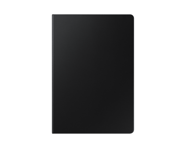 A front view of a black S7 FE book cover, infused with an antimicrobial coating to protect against 99% of bacteria. Buy Samsung Tab S7 EF-BT730PBEGWW
