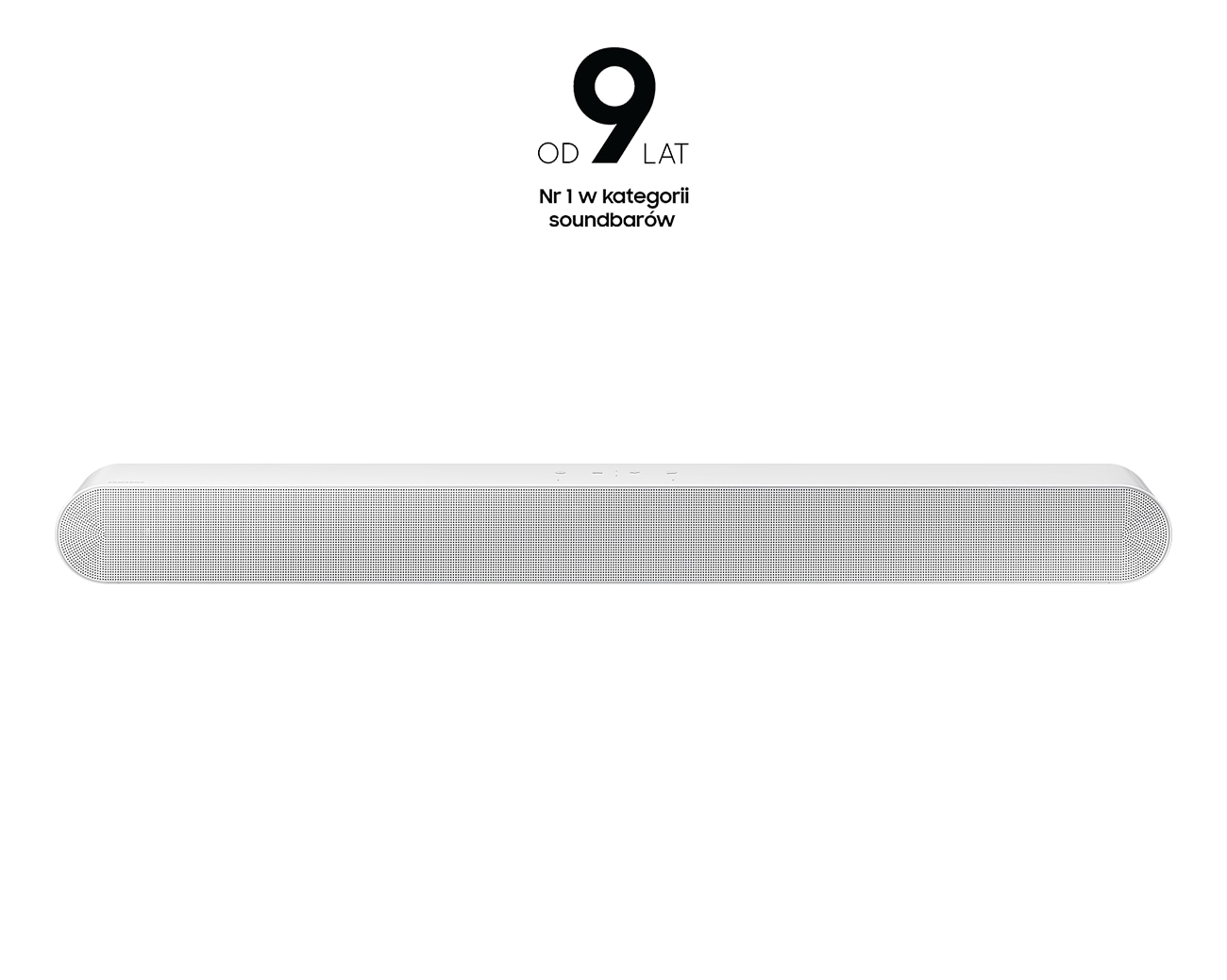 Biały Soundbar Samsung HW-S61B/EN S-seria - widok z przodu
