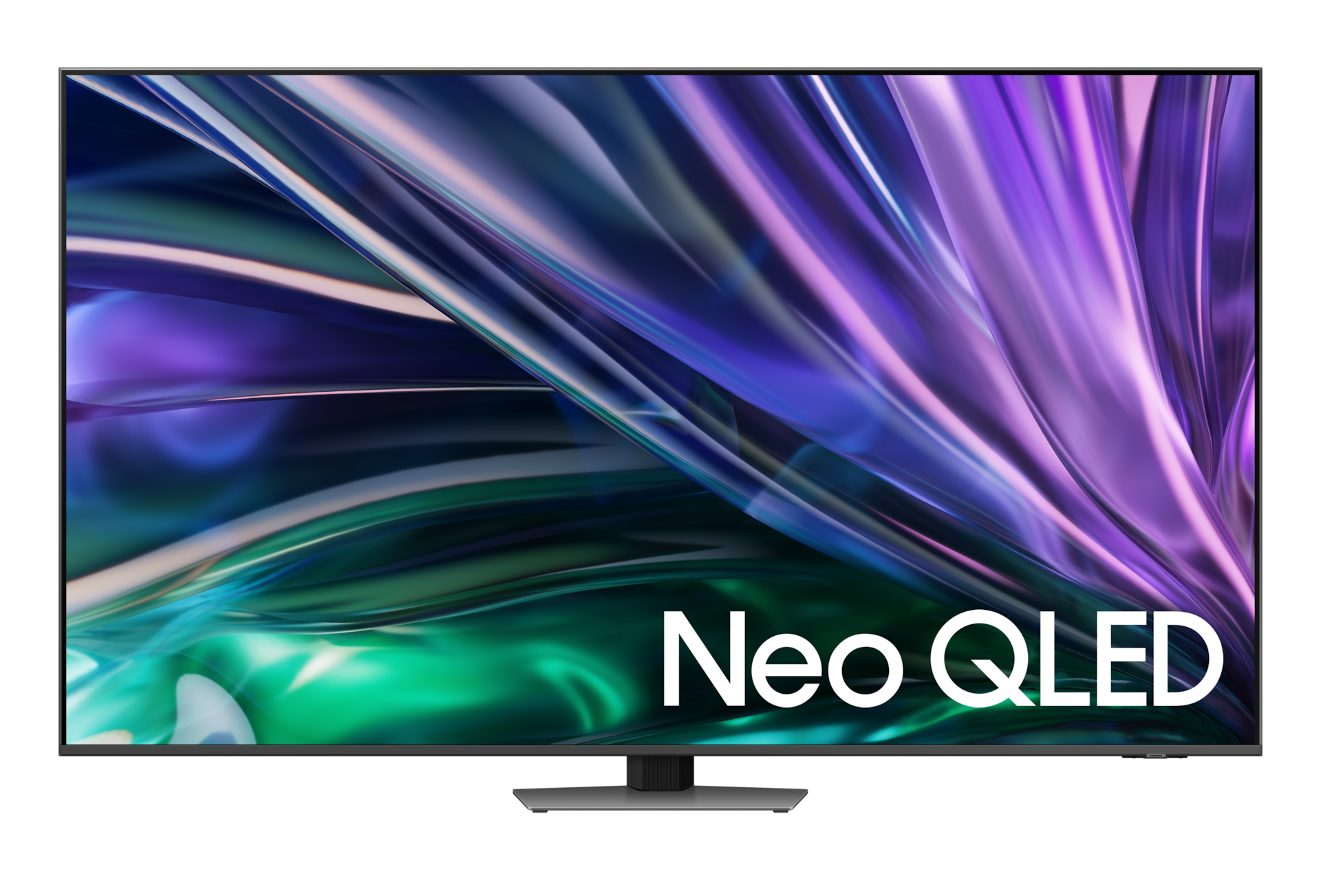 Telewizor 85” Neo QLED 4K QN85D stojący na podstawie, widok na wprost
