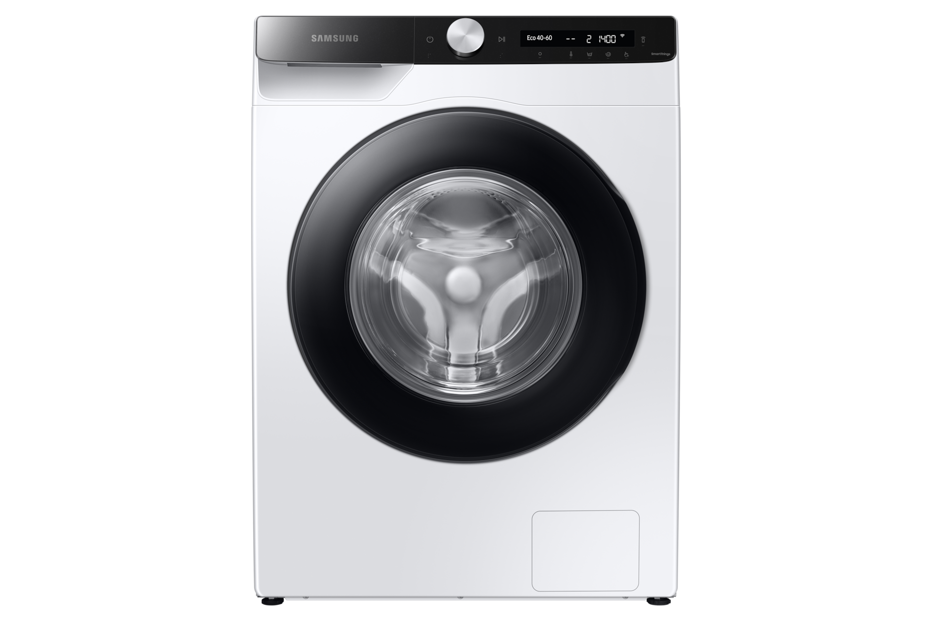 Zdjęcie od frontu przedstawiające pralkę EcoBubble Samsung WW90T504DAE/S6.