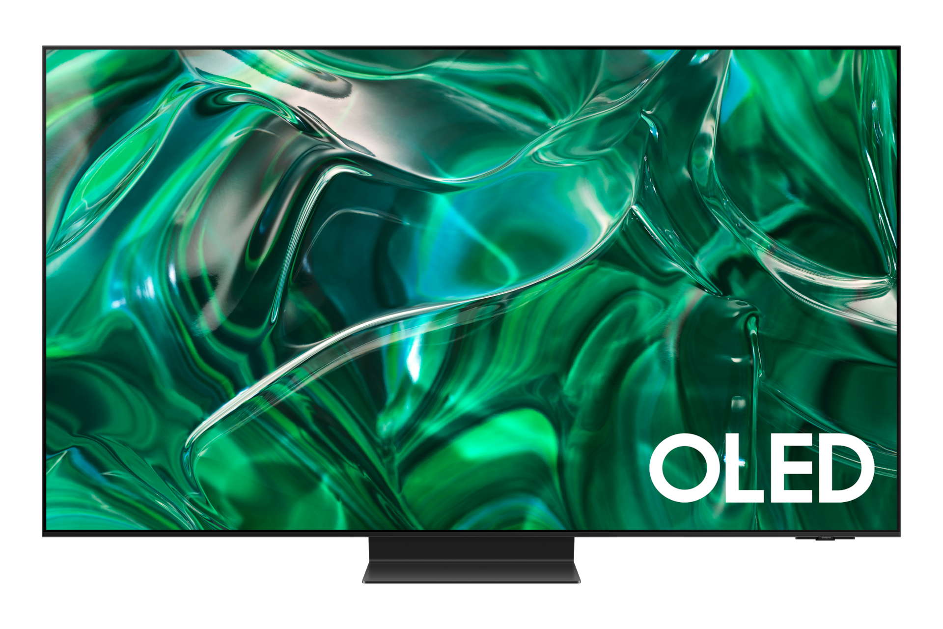 Телевизор Samsung 55'' OLED 4K S95C 2023 QE55S95CAUXRU Черный титан фото спереди
