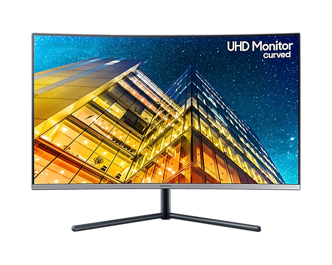 Samsung UHD Curved Monitor front black