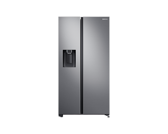 Buy Samsung RS64R5306M9 Side by Side refrigerator in Gentle Silver Matt colour