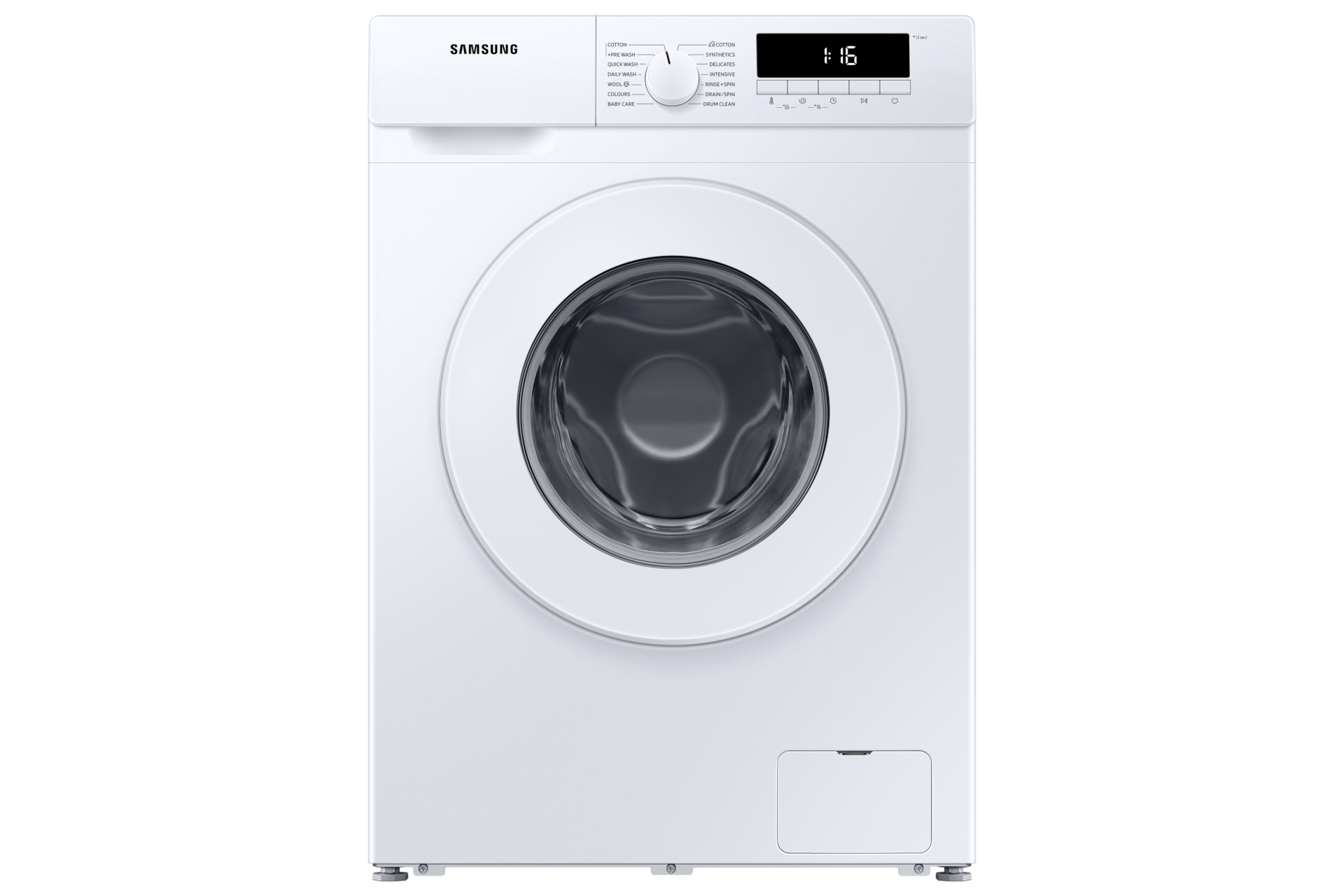 Buy Samsung WW70T3020WW/SP now. Image shows front view of Front Load Washer, 7kg, 3 Ticks in white