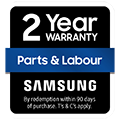 2 year warranty on parts and labour*