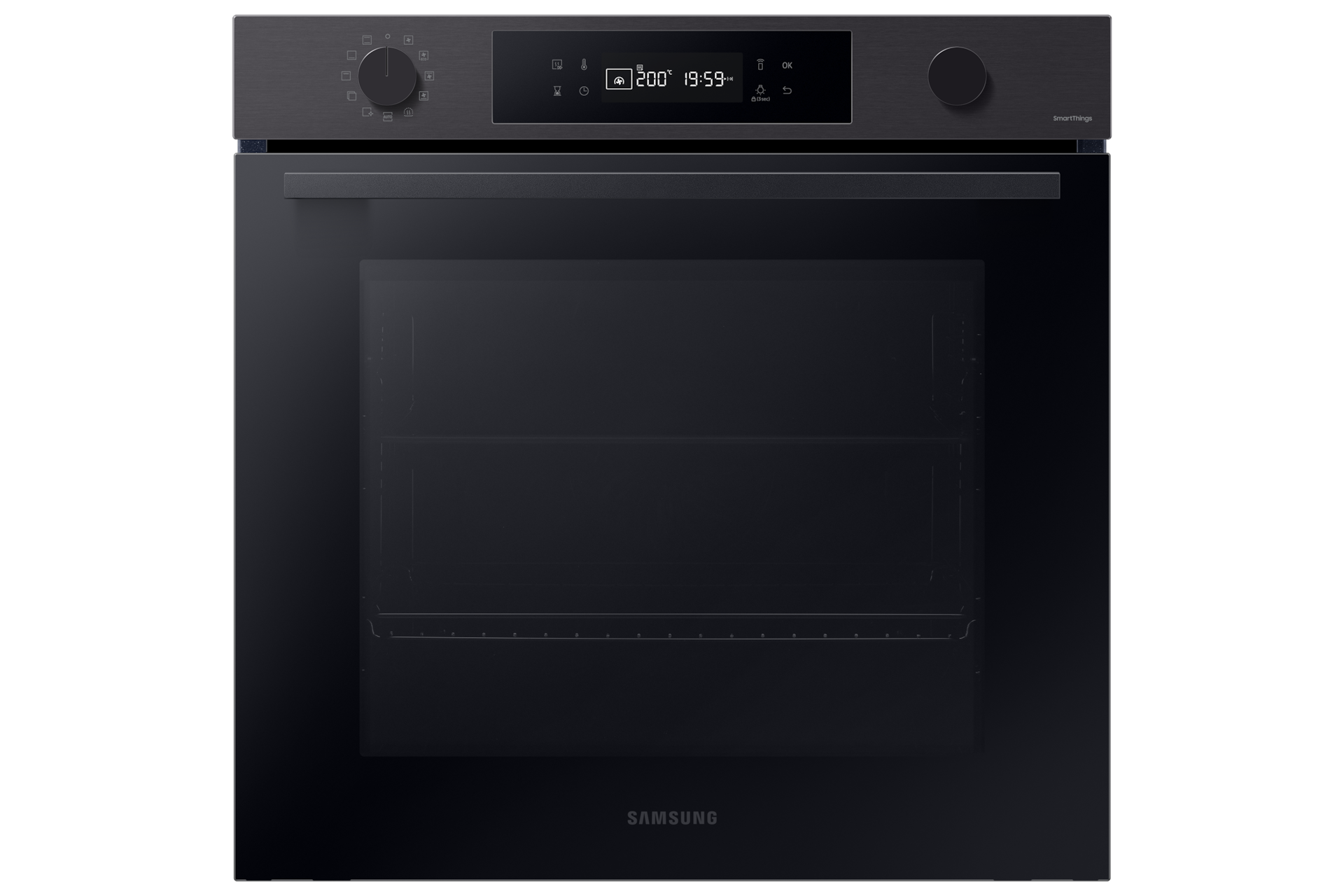 A Samsung Series 4 Self-Cleaning Smart Oven on a white background.