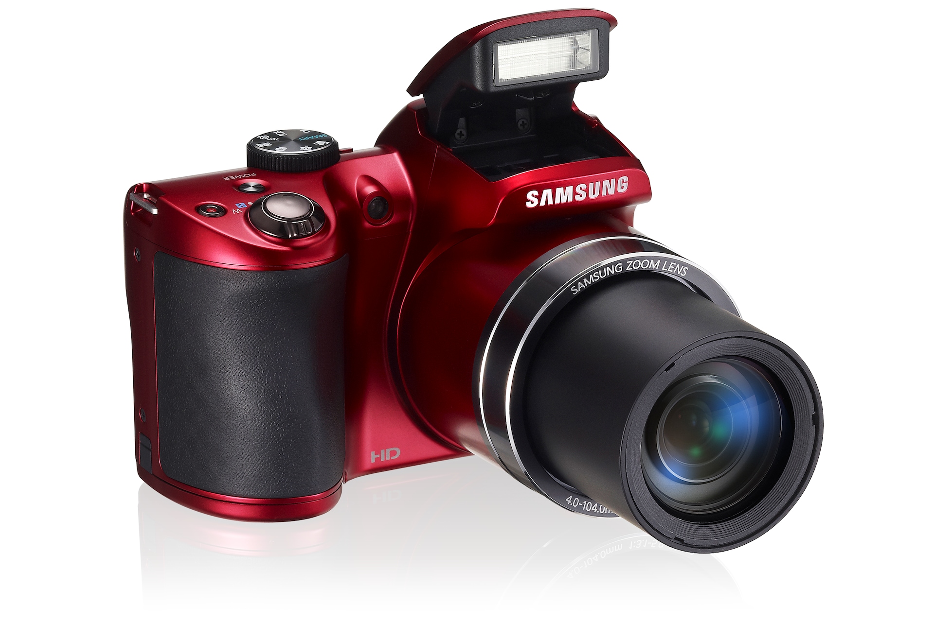 SAMSUNG WB100 7 Left Angle Red