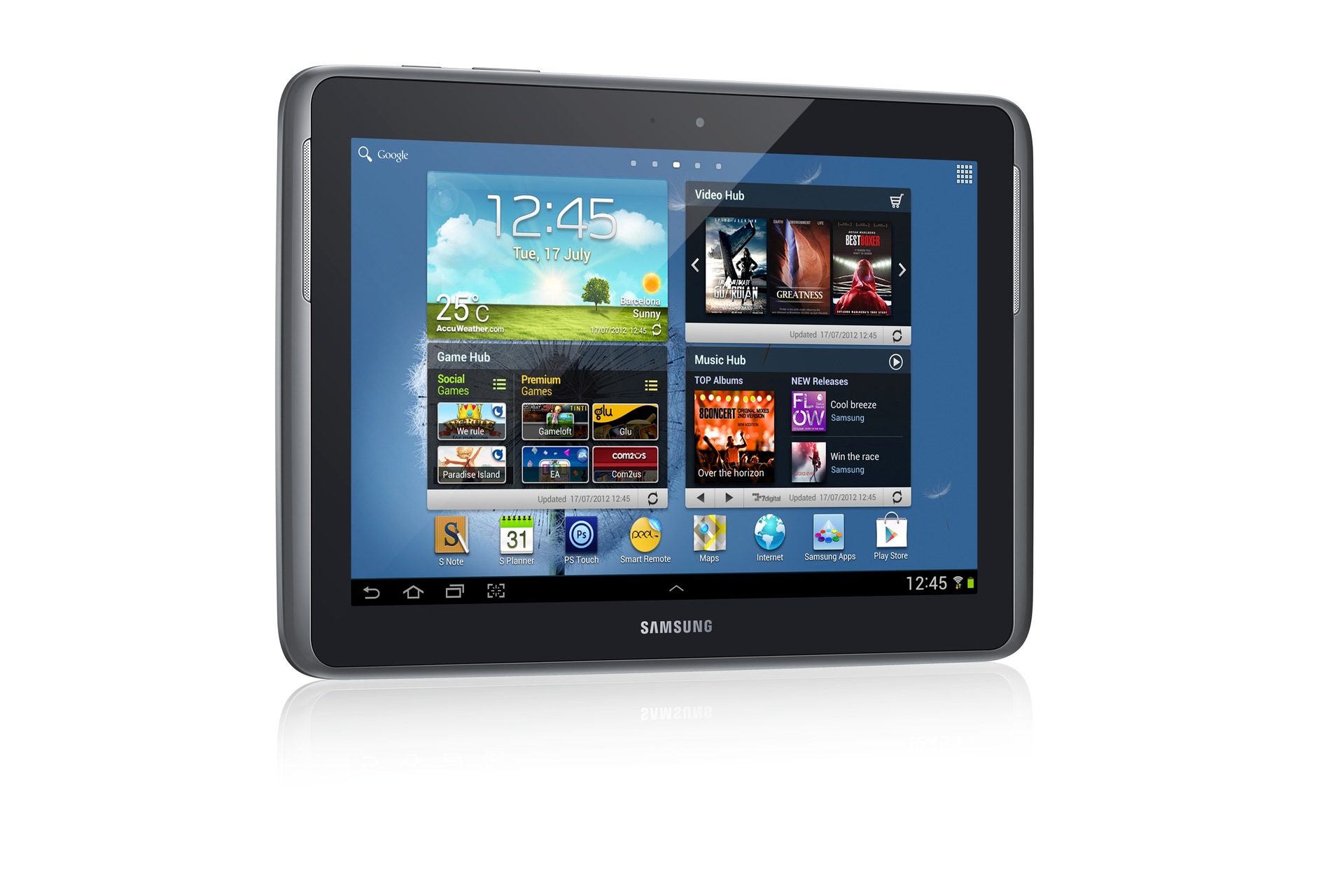 GT-N8000 1 Left Angle 15 Degree gray