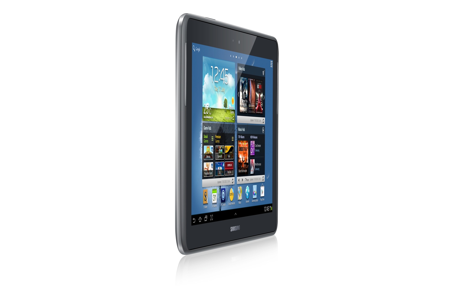 GT-N8000 3 Left Angle 45 Degree gray