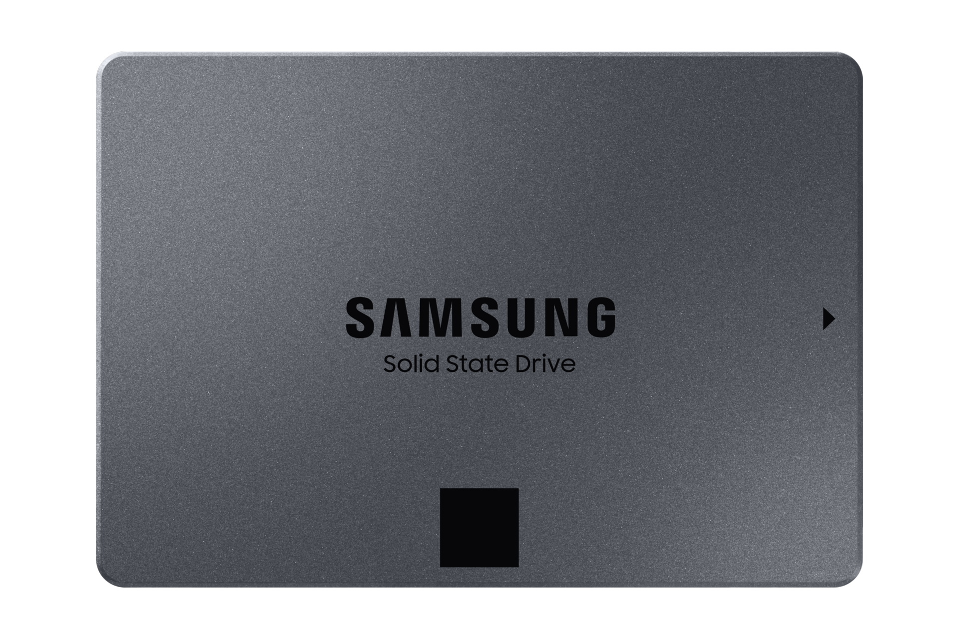 Zdjęcie od frontu obudowy przedstawionego niedawno dysku SSD Samsung, modelu 870 QVO o pojemności 4TB i z niespotykaną wydajnością