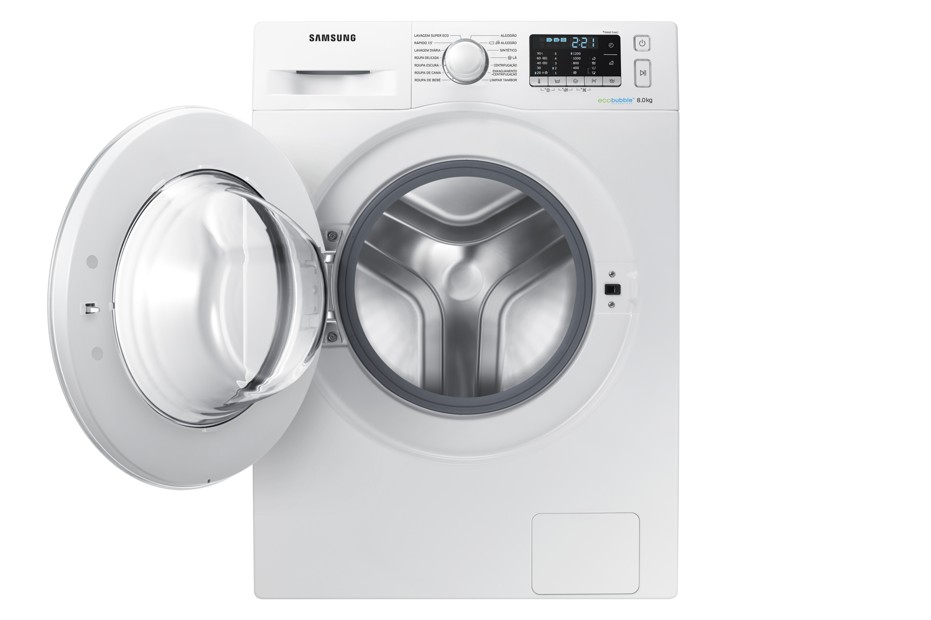 Maquina Lavar Roupa Samsung Eco Bubble 8 Kg
