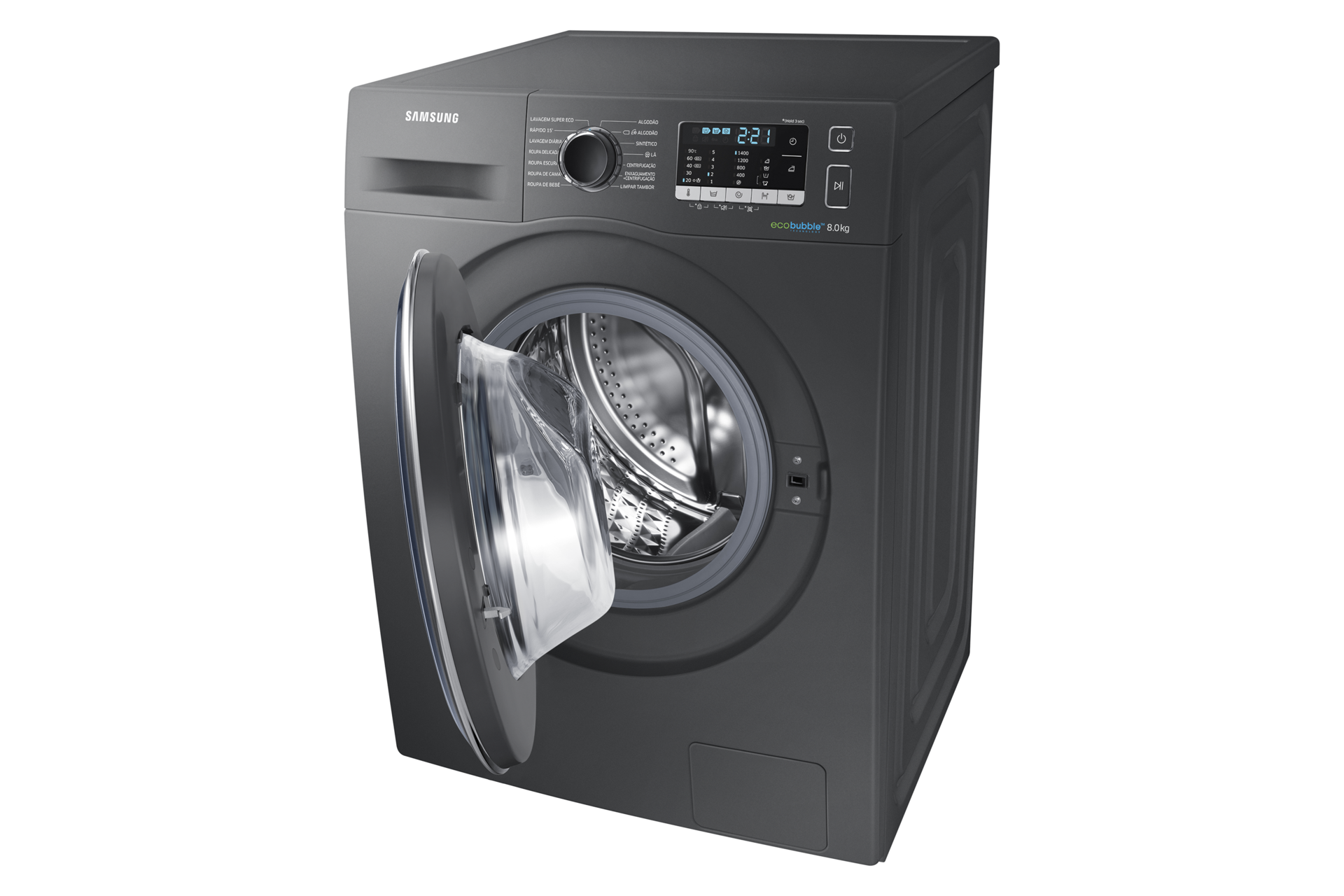 Maquina Lavar Roupa Samsung Eco Bubble 8 Kg