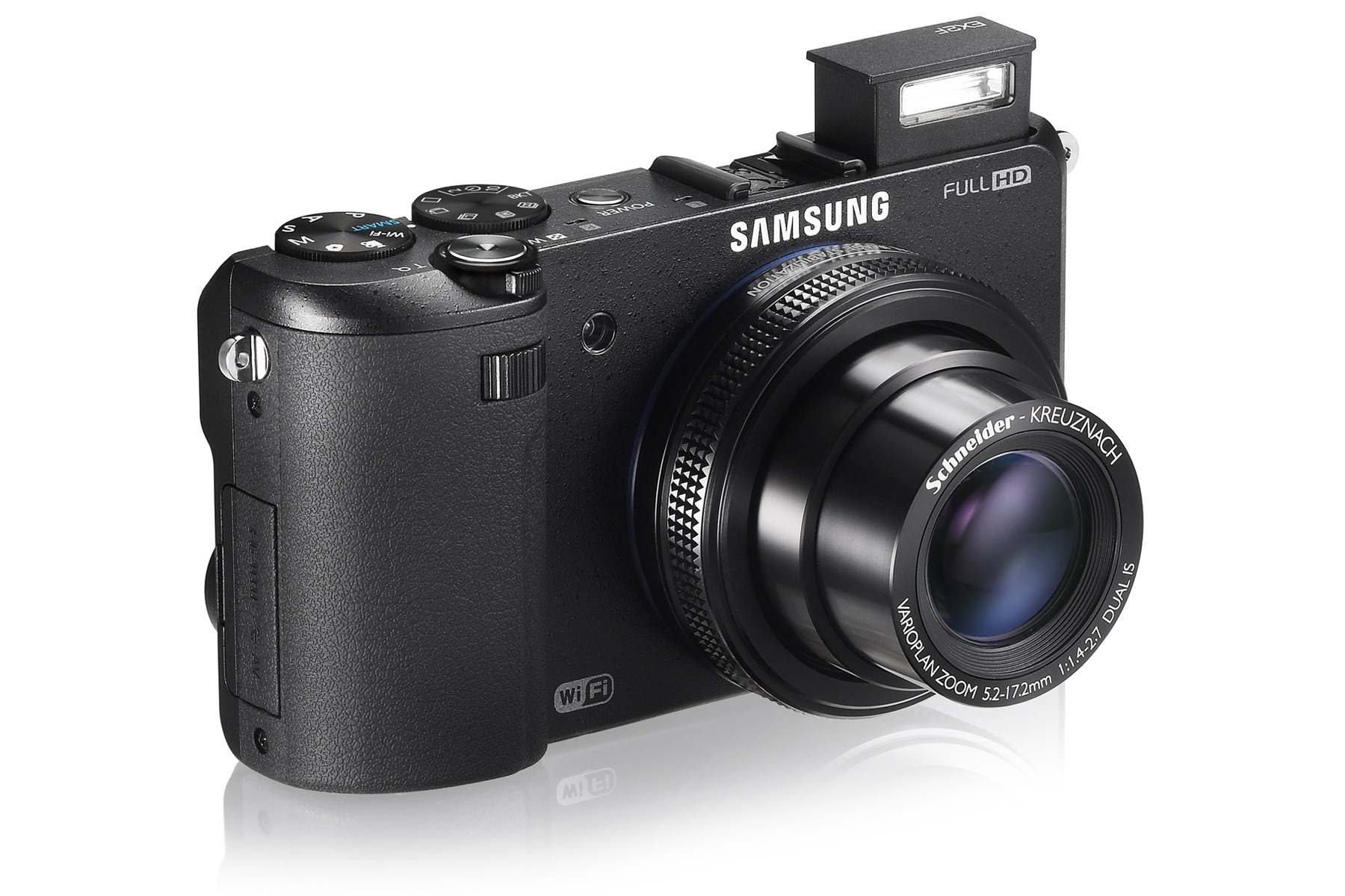 SAMSUNG EX2F 5 Vänster vinkel Svart