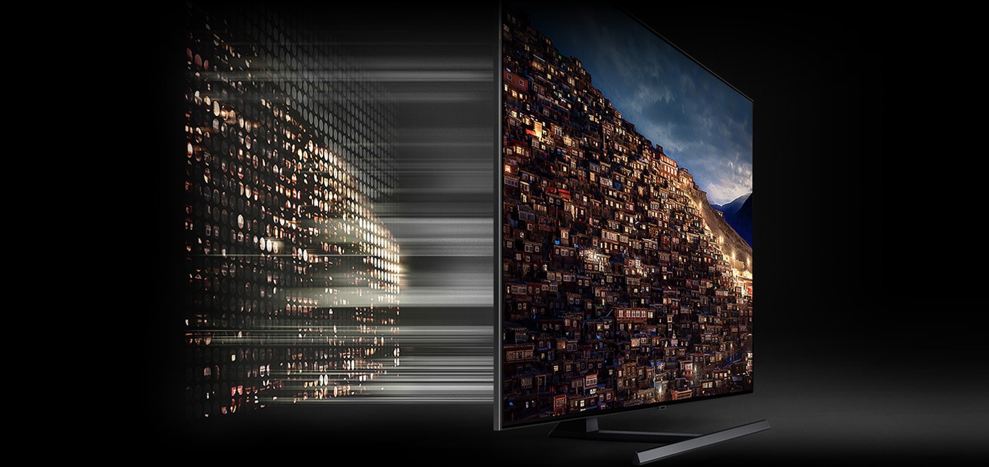 다이렉트 퀀텀 8X의 기술로 TV 디테일을 또렷하게 표현하고 있습니다.