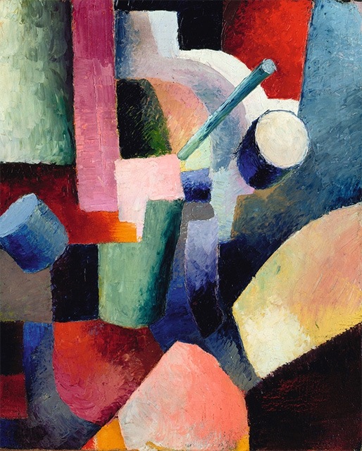 August Macke, Colored Composition of Forms (1914)