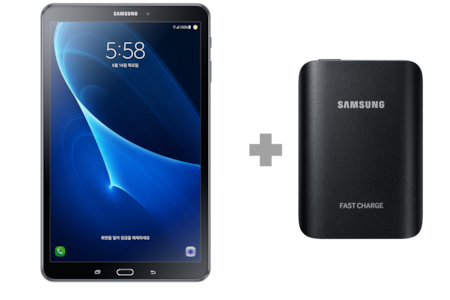 갤럭시 탭 A(2016) (LTE 언락) (255.4 mm)
 + 급속 In&Out 배터리팩 5100 mAh 패키지
