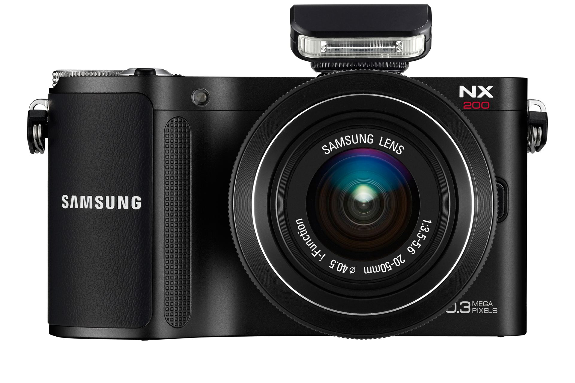NX200 6  블랙 앞면 플래시 장착