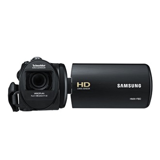 HMX-F80BD 블랙 앞면 뷰파인더 열림