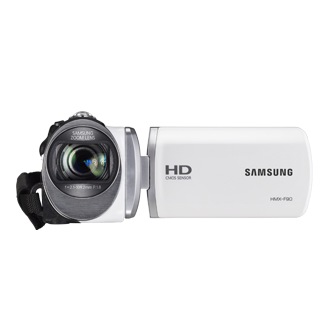 HMX-F90WD HMX-F90WD 1 화이트 앞면 뷰파인더 열림