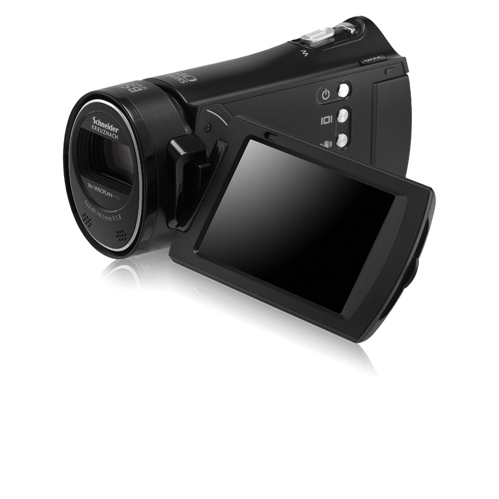 HMX-H305BD 6 블랙 앞면 왼쪽45도 뷰파인더 열림 뷰파인더 135도