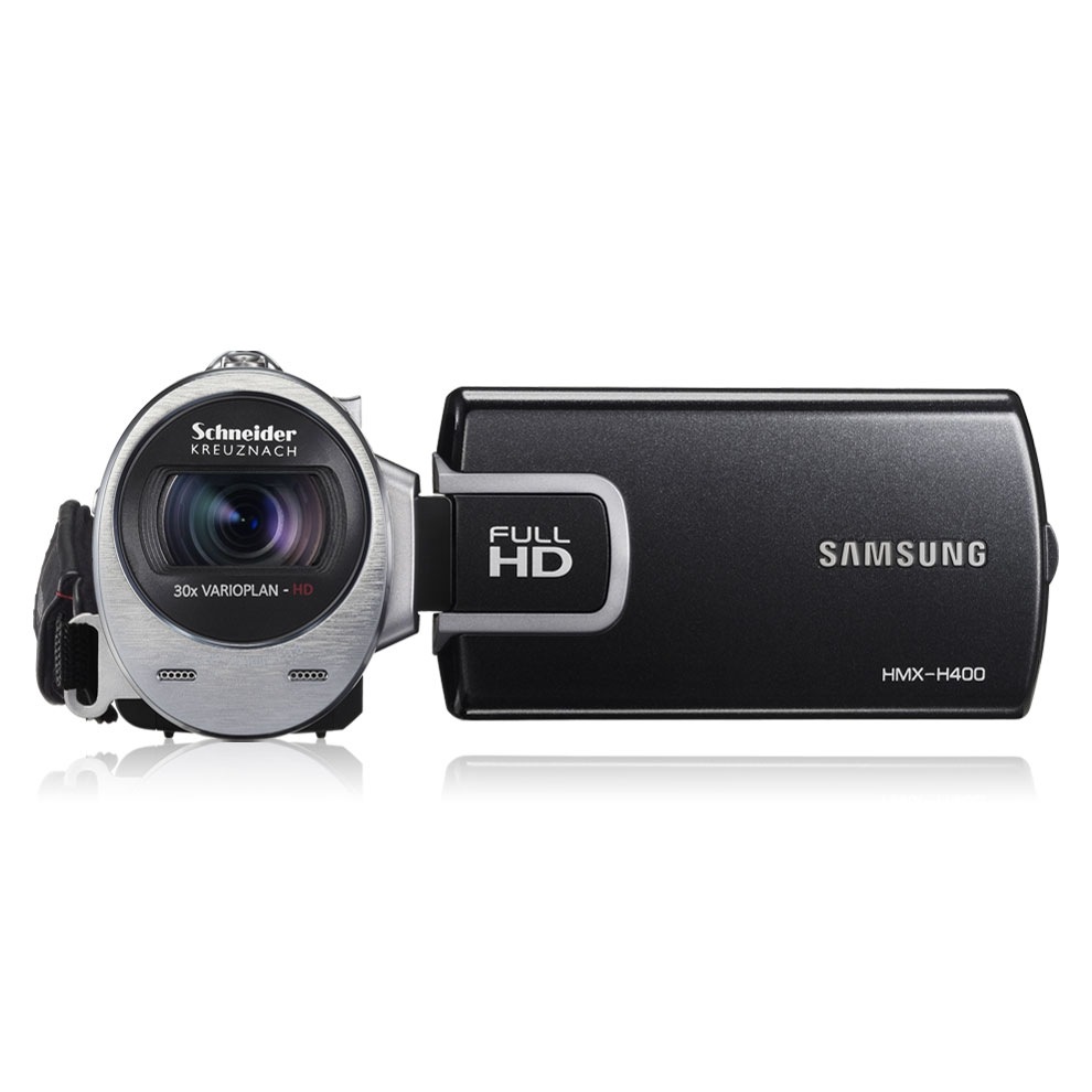 HMX-H400BD 1 블랙 앞면 뷰파인더 열림