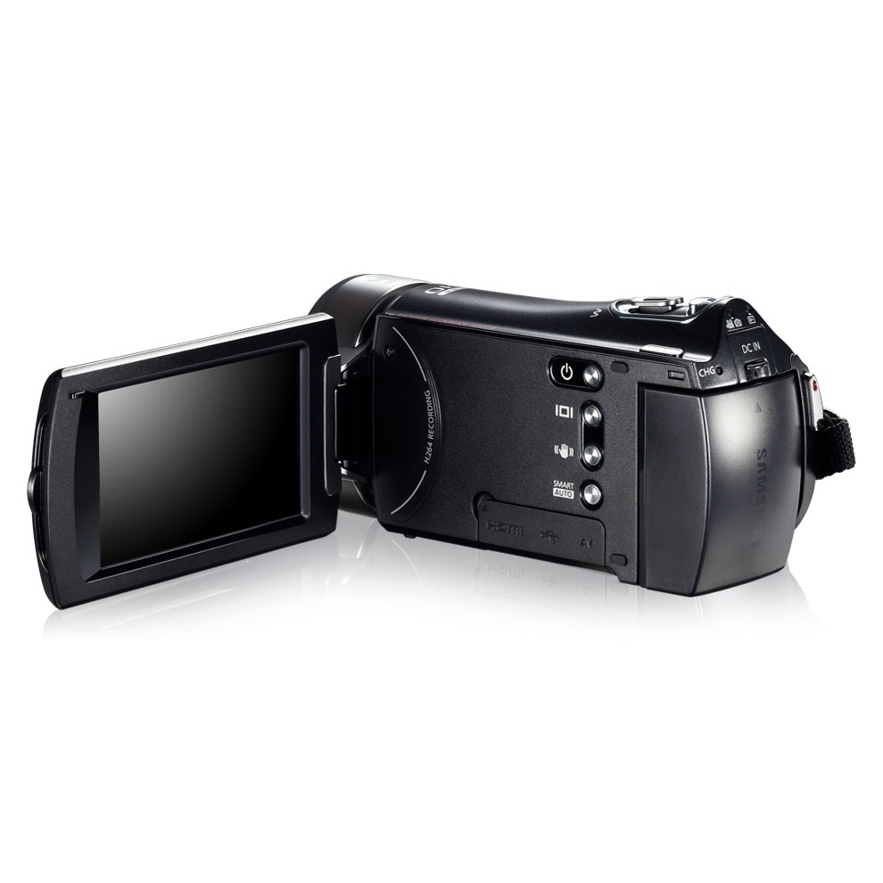 HMX-H400BD 4 블랙 뒷면 오른쪽 45도 뷰파인더 열림