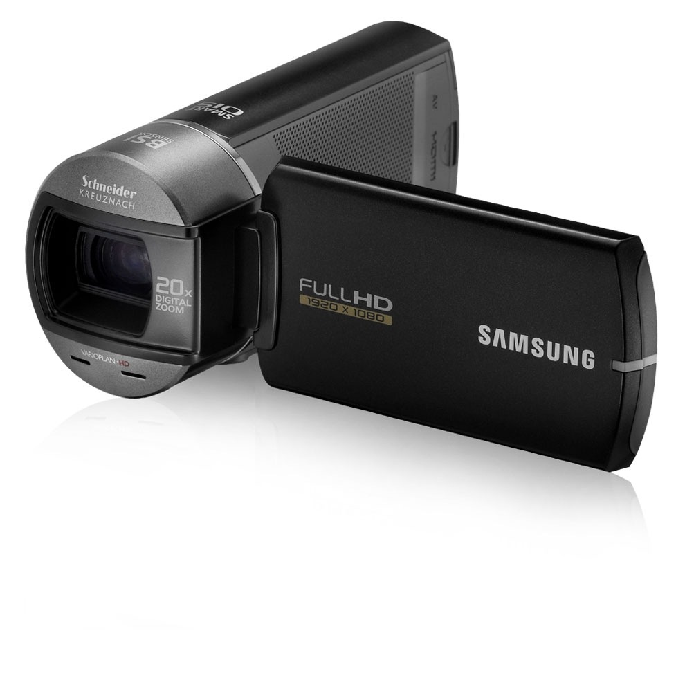 HMX-Q10BD 2 블랙 앞면 왼쪽45도 뷰파인더 열림