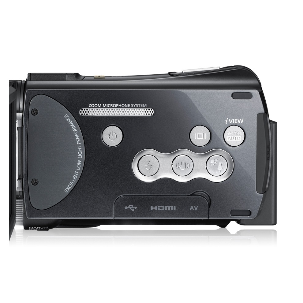 HMX-S16BD 8 블랙 왼쪽 90도 뷰파인더 열림