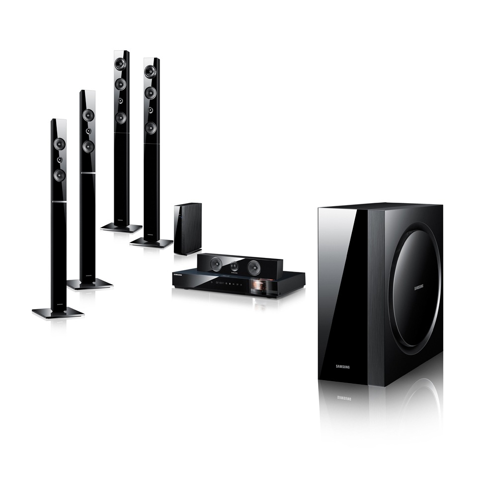 HT-E6750W 6 블랙 홈시어터 세트 Wi-Fi 송수신기 앞면 왼쪽30도