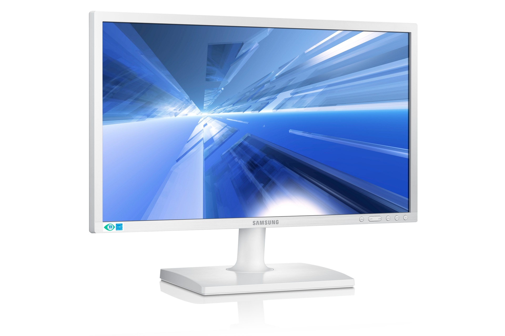 S22C210B 7 S22C210B 화이트 제품의 좌측 30도 각도 모습